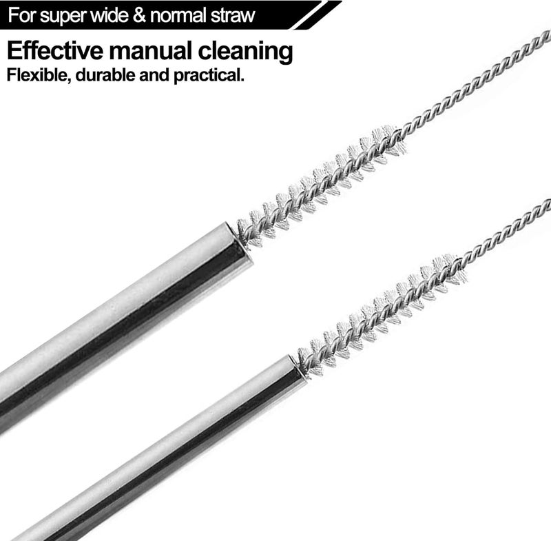 KEUYE Stanley Straw Cleaner Brush, Reusable Extra Long for 40/30/20 oz Stanley Mug, 10mm Wide Drinking Straws Cleaning Brush for Sippy Cup, Water Bottle and Tubes (5Pcs) - Image 3